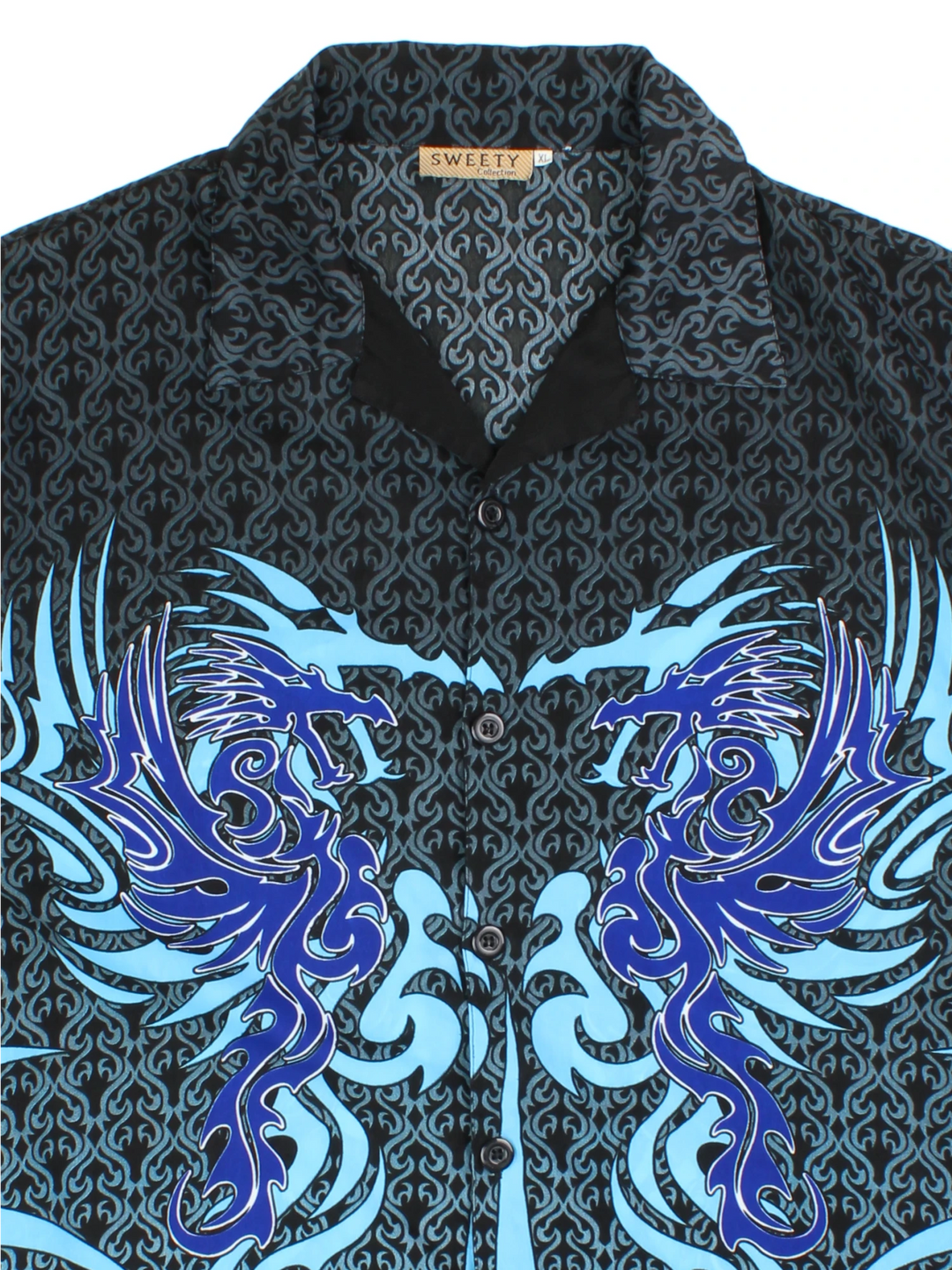 Y2K Dragonfly Flames Shirt (Size XL)