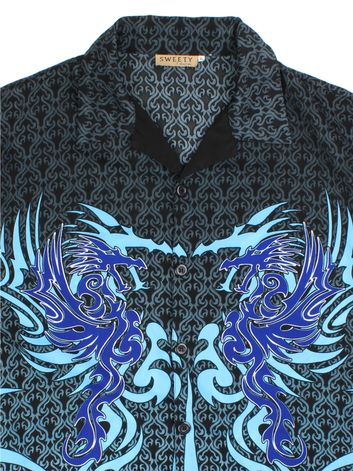 Y2K Dragonfly Flames Shirt (Size XL)