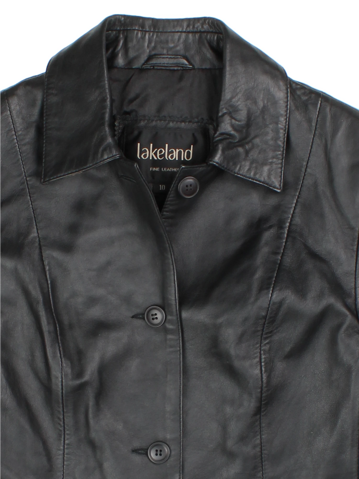 Y2K Leather Blazer (Size XXS)