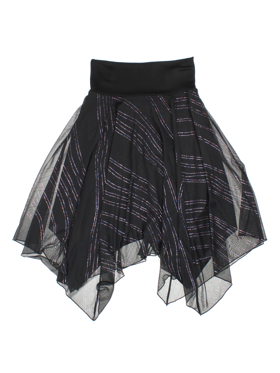Y2K Handkerchief Hem Midi Skirt (Size M)