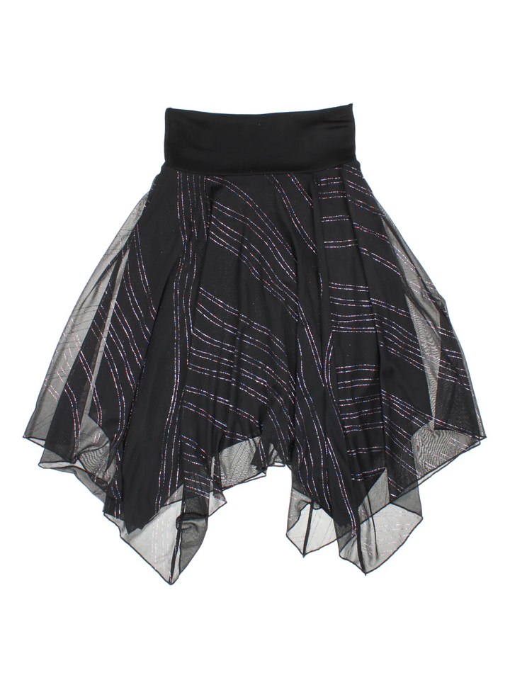 Y2K Handkerchief Hem Midi Skirt (Size M)