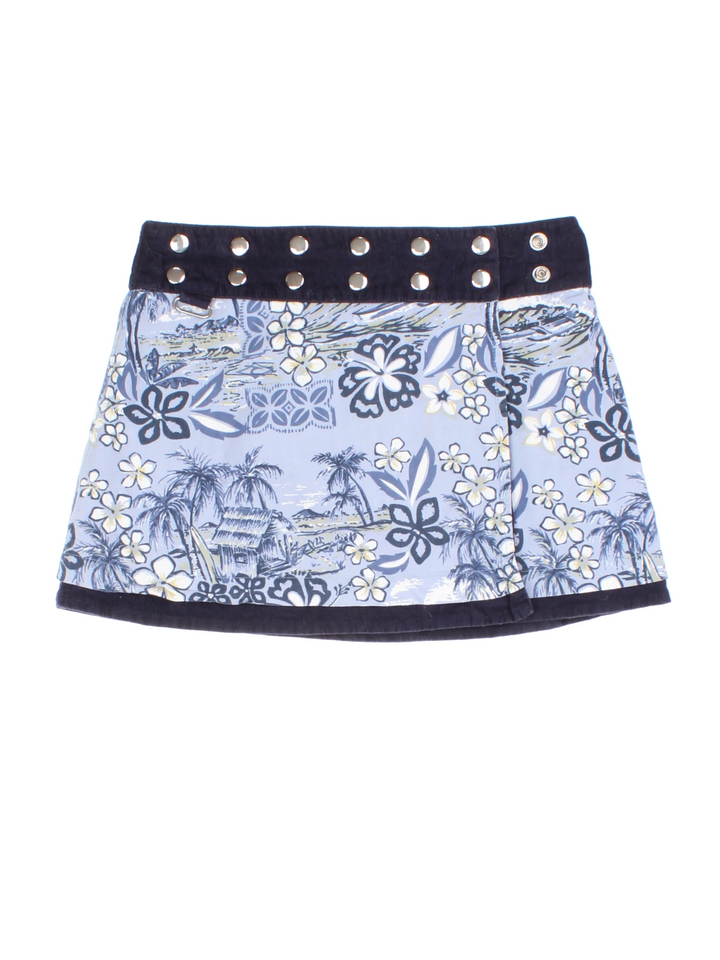 Vintage Moshiki Reversible Mini Skirt (Size S)