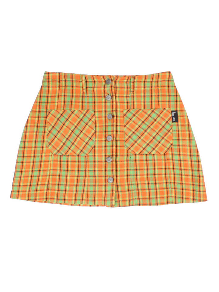 Y2K Checked Mini Skirt (Size L)