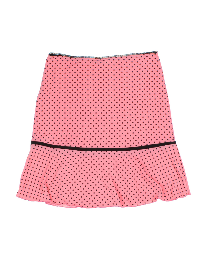 Y2K Polka Dot Mini Skirt (Size M)