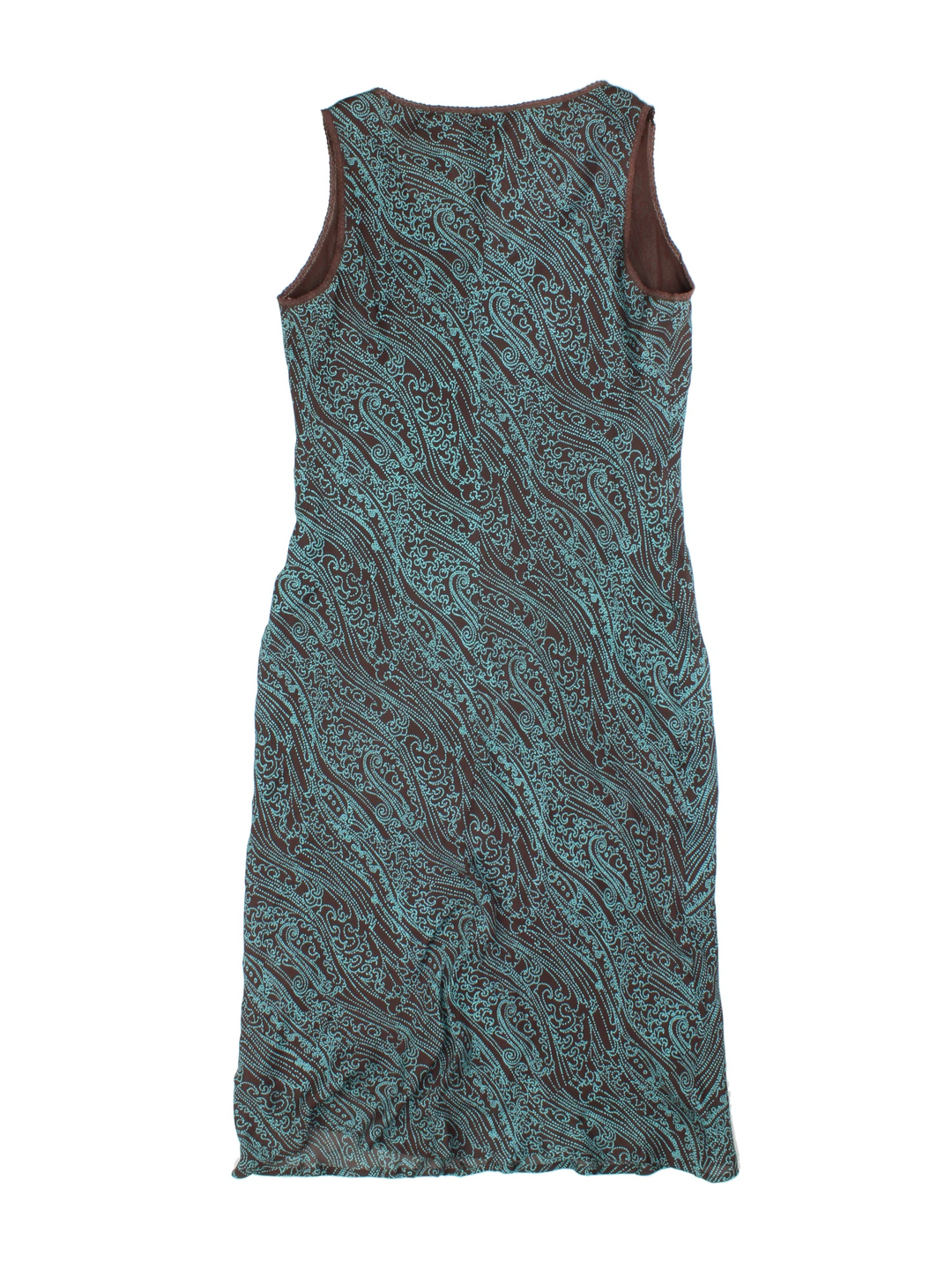 Y2K Paisley Midi Dress (Size M)