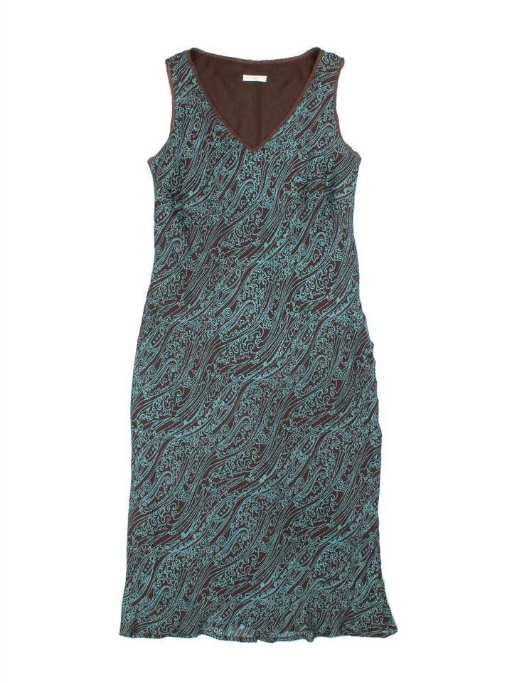 Y2K Paisley Midi Dress (Size M)