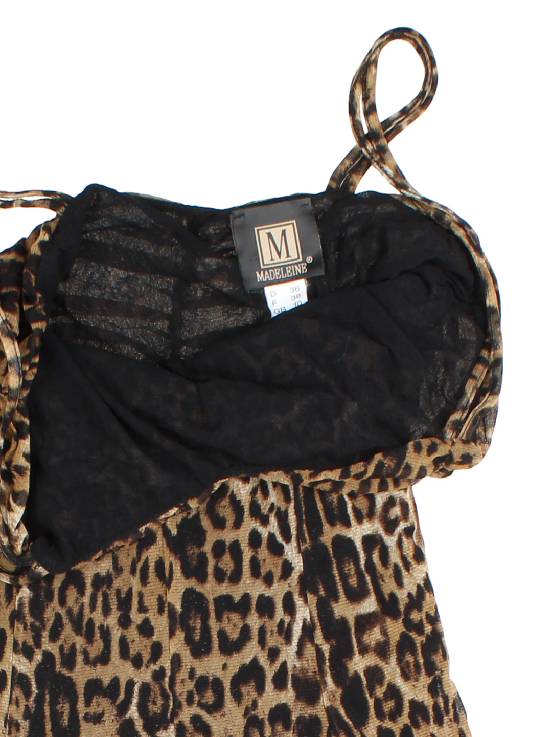 Vintage Leopard Print Maxi Dress (Size XXS)