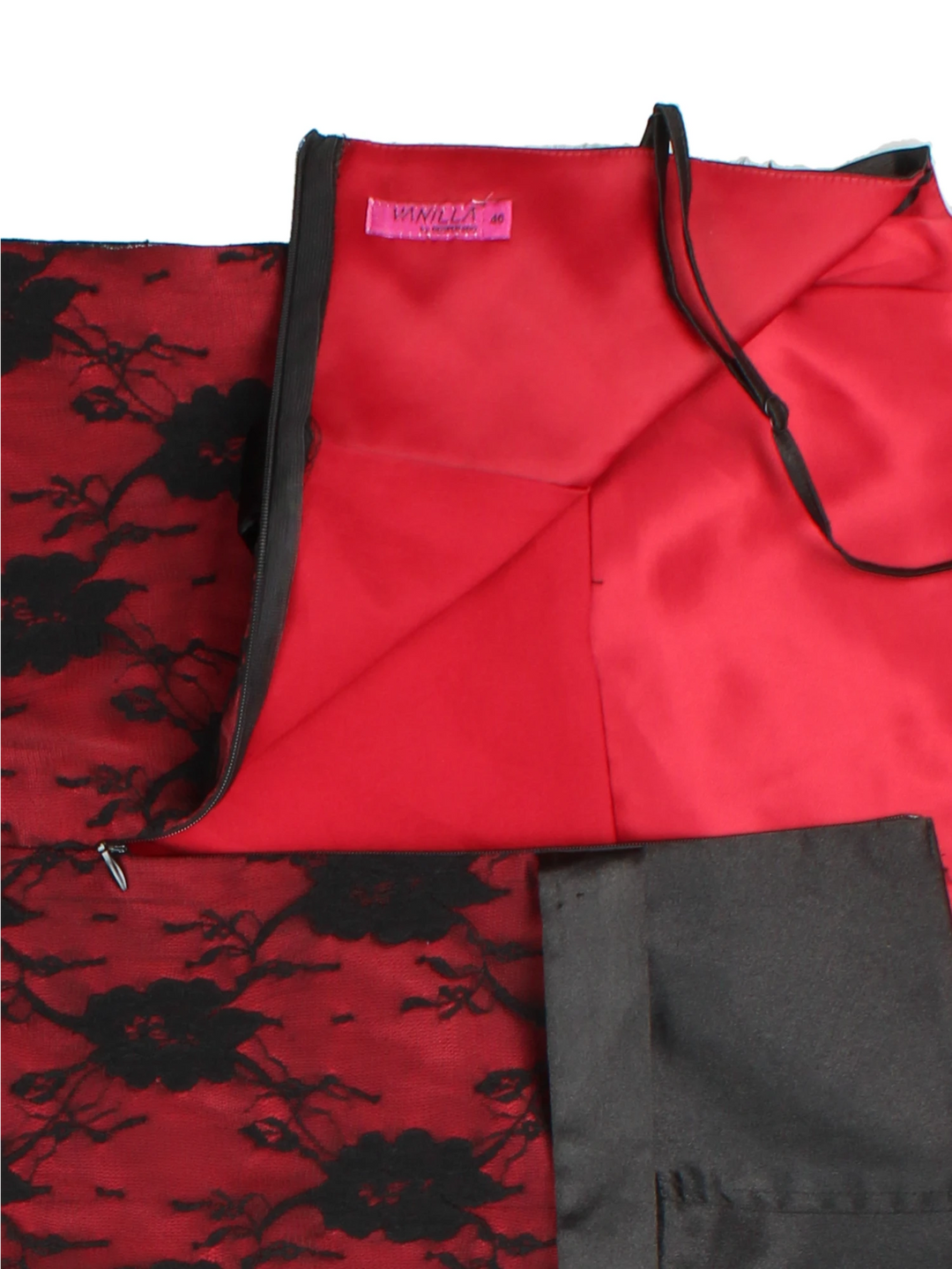 Y2K Lace Midi Dress (Size XXS)