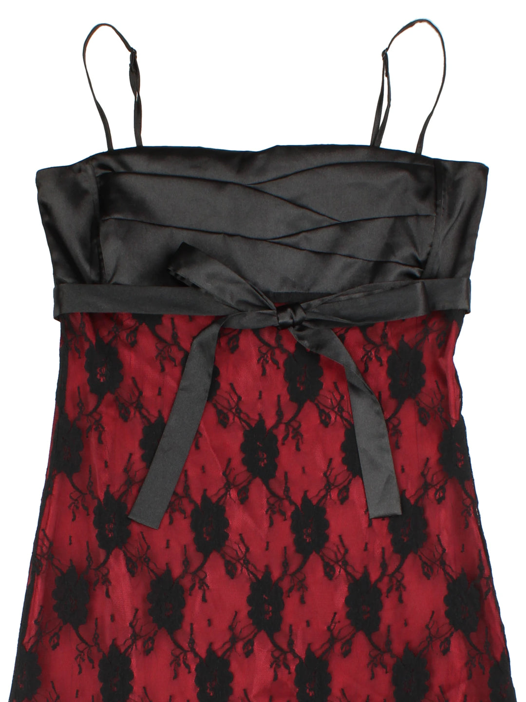 Y2K Lace Midi Dress (Size XXS)