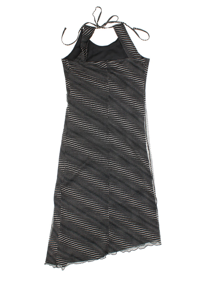Y2K Asymmetrical Midi Dress (Size XXS)