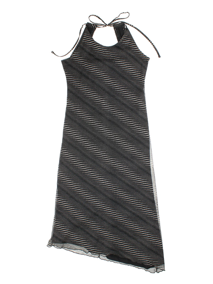 Y2K Asymmetrical Midi Dress (Size XXS)