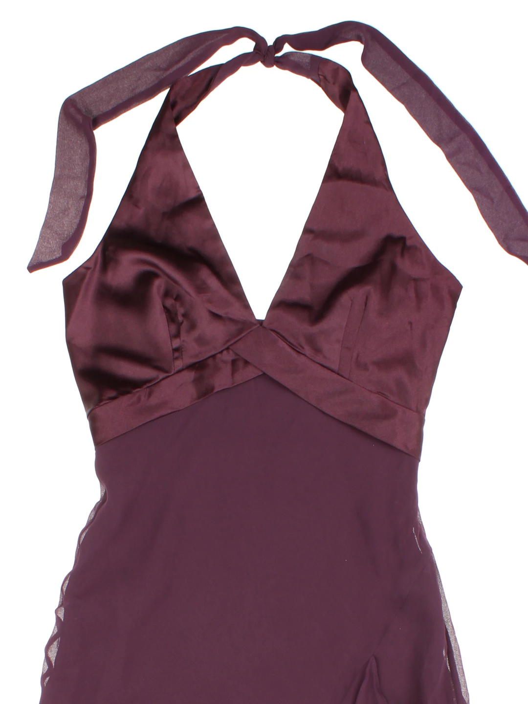 Y2K Handkerchief Hem Midi Dress (Size XXS)