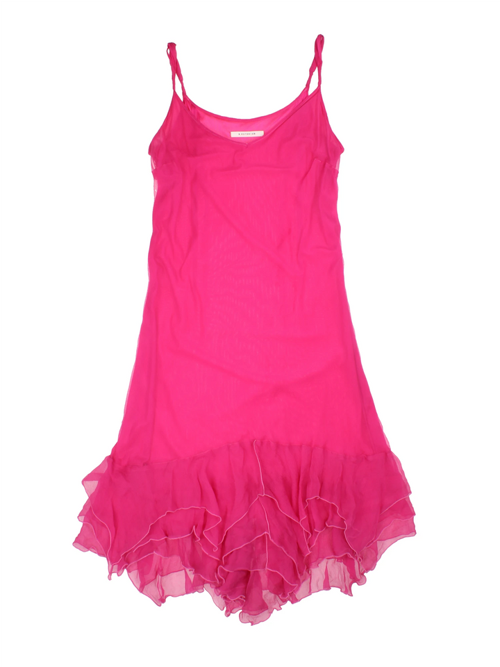 Y2K Waterfall Hem Dress (Size XS)