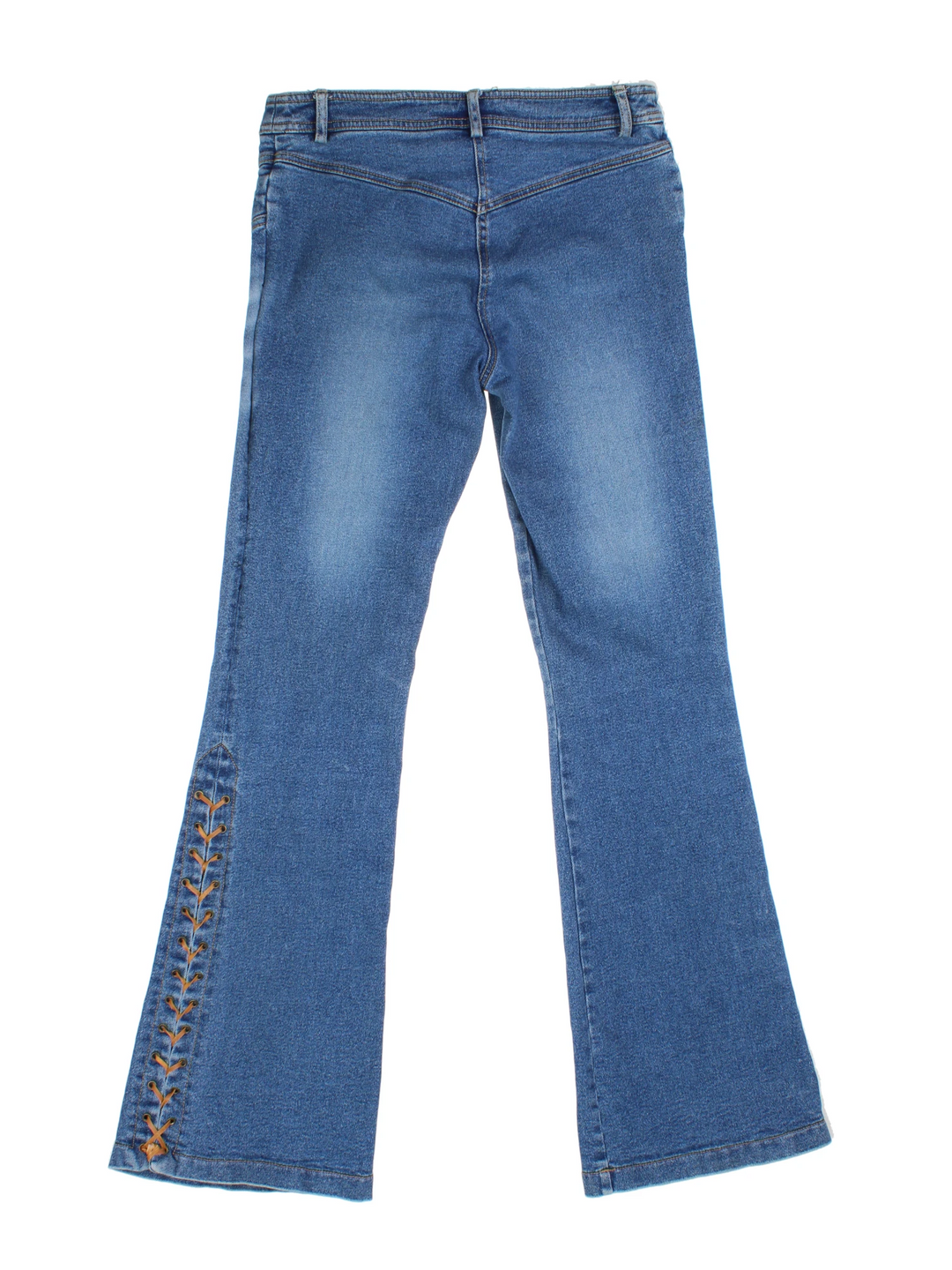 Y2K Lace Up Flared Morgan Jeans (Size M)