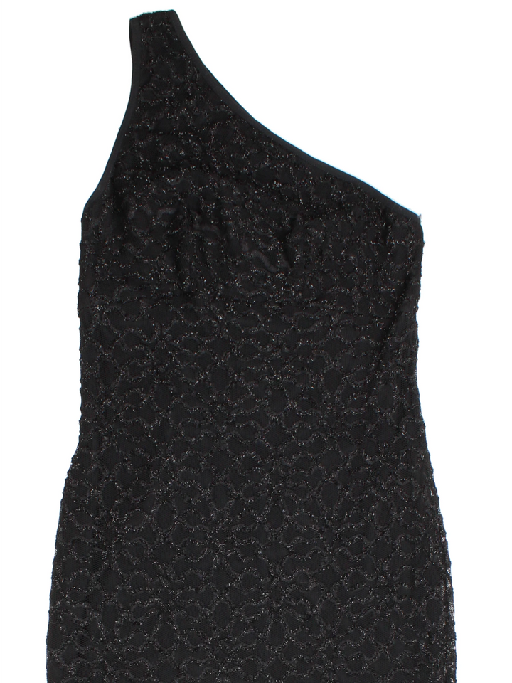 Y2K One Shoulder Maxi Dress (Size XXS)