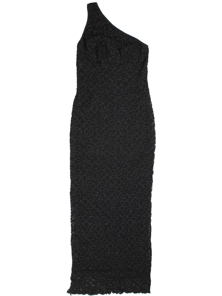 Y2K One Shoulder Maxi Dress (Size XXS)
