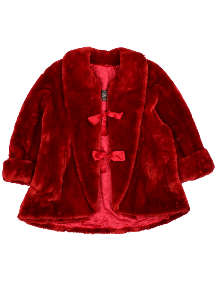 Vintage Faux Fur Coat (Size XXL)