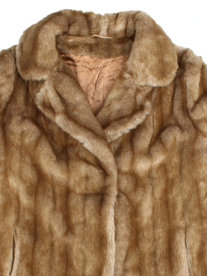 Vintage Faux Fur Jacket (Size M)