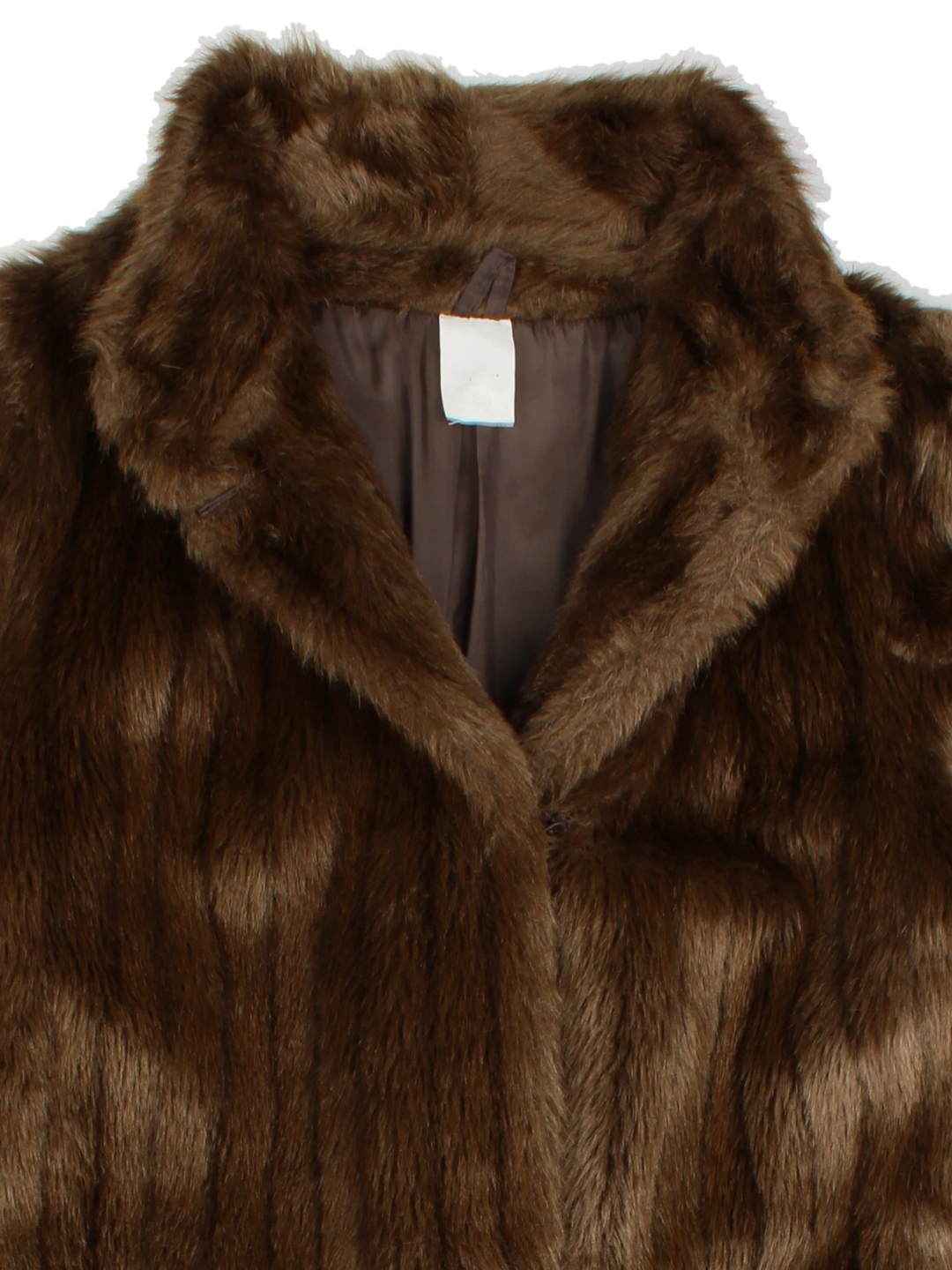 Vintage Faux Fur Coat (Size L)