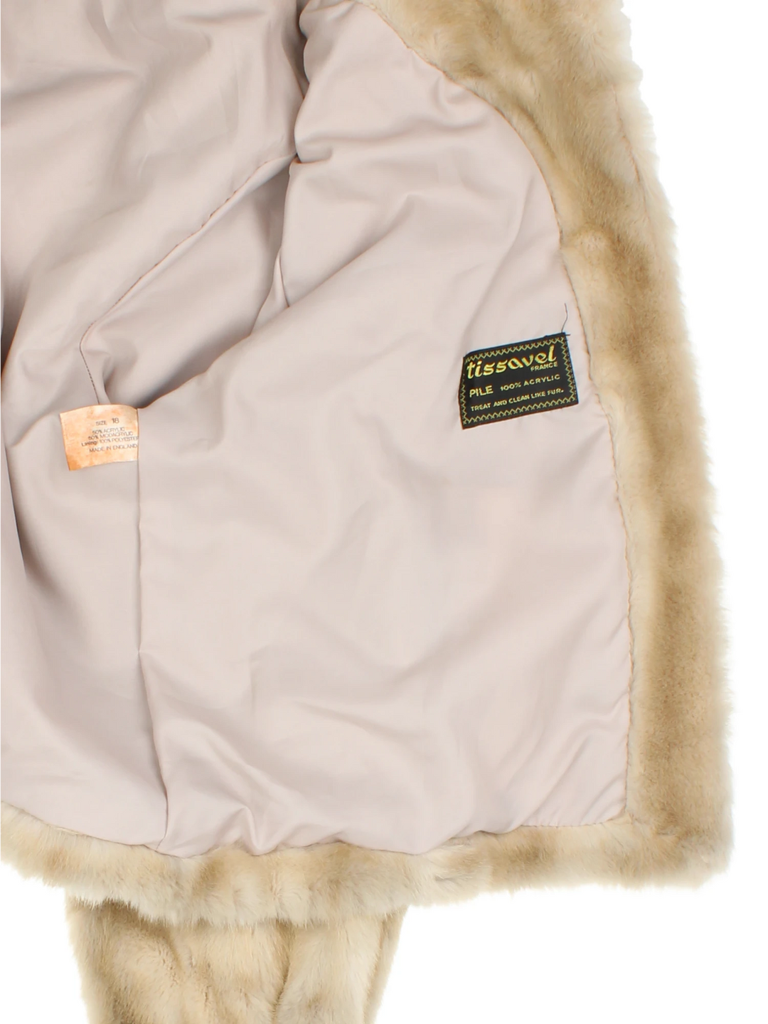 Vintage Faux Fur Jacket (Size L)