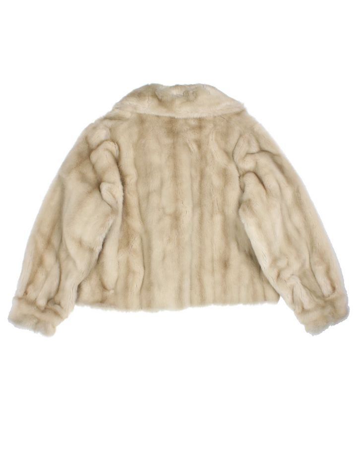 Vintage Faux Fur Jacket (Size L)