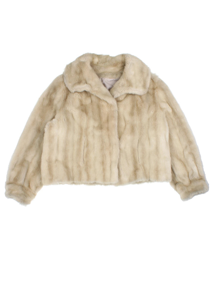 Vintage Faux Fur Jacket (Size L)