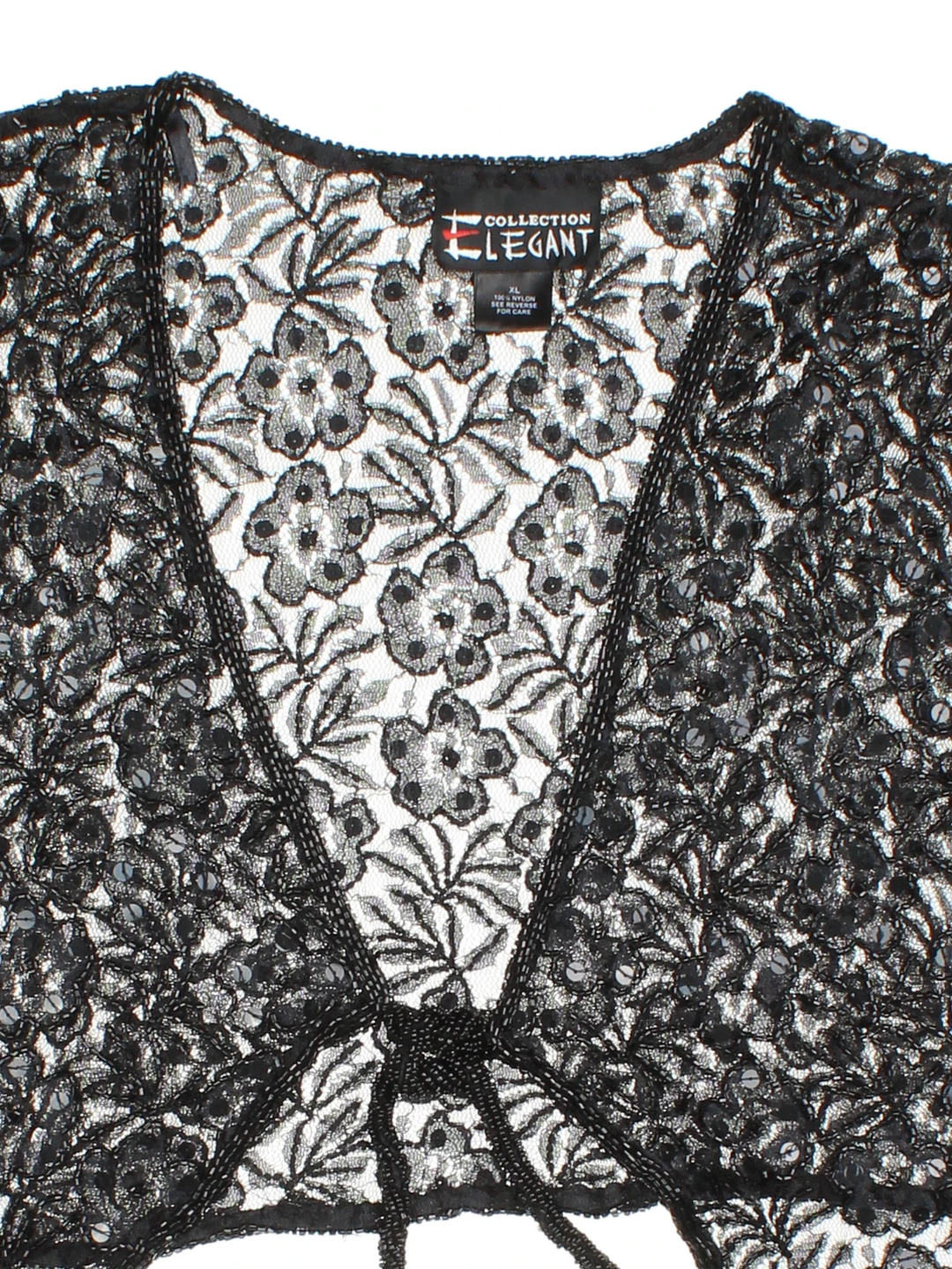 90's Beaded Lace Bolero (Size L)