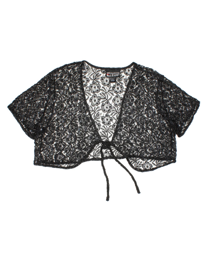 90's Beaded Lace Bolero (Size L)