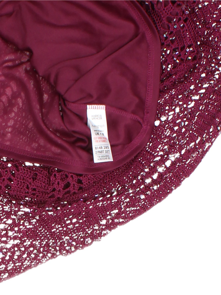 Y2K Long Sleeved Beaded Top (Size XXS)