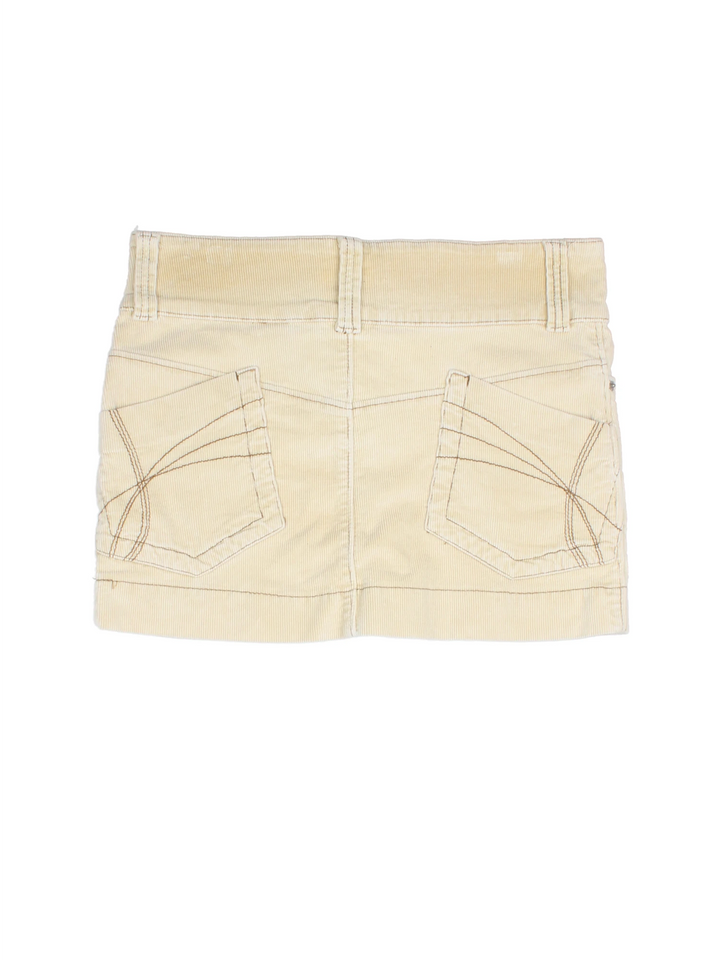 Y2K Corduroy Mini Skirt (Size XL)