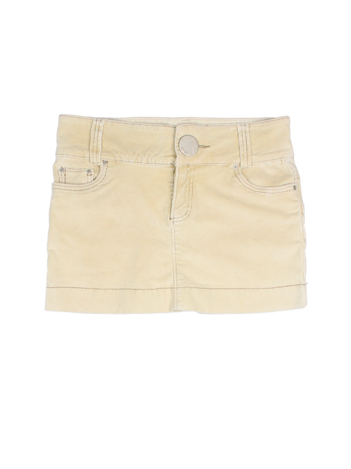 Y2K Corduroy Mini Skirt (Size XL)