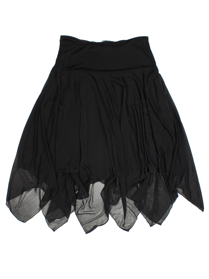 Y2K Handkerchief Hem Morgan Mini Skirt (Size S)