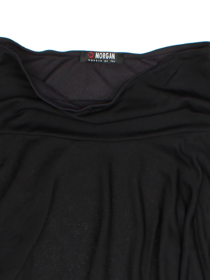 Y2K Handkerchief Hem Morgan Mini Skirt (Size S)