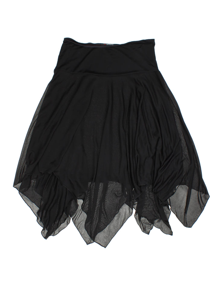 Y2K Handkerchief Hem Morgan Mini Skirt (Size S)