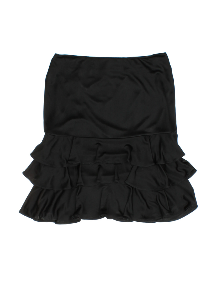 Y2K Karen Millen Ruffle Mini Skirt (Size XS)