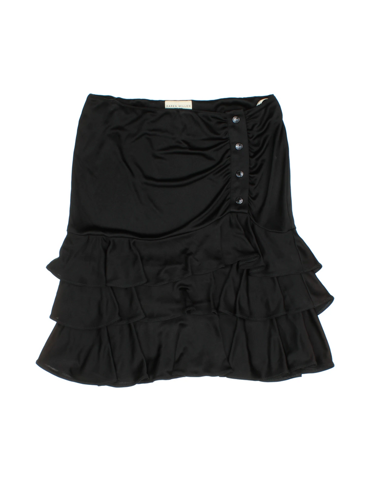 Y2K Karen Millen Ruffle Mini Skirt (Size XS)
