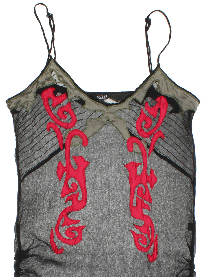 Y2K Sheer Guess Top (Size XXS)