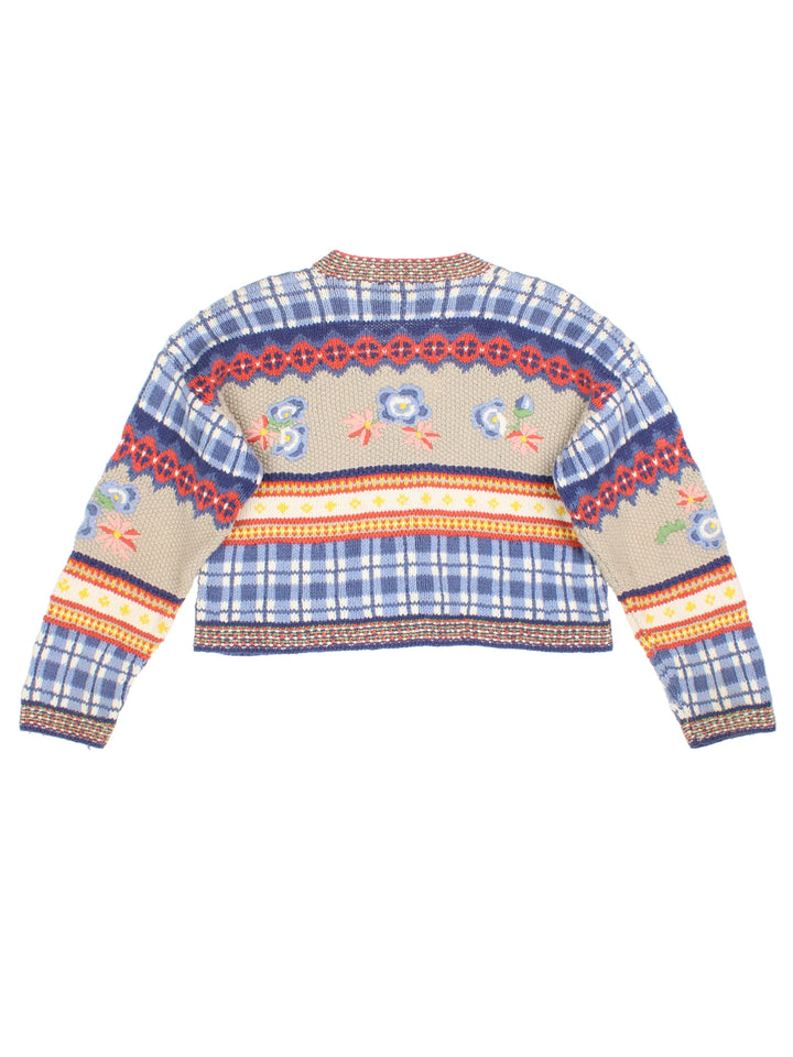 90er-Jahre-Cardigan in verkürzter Länge (Größe M)