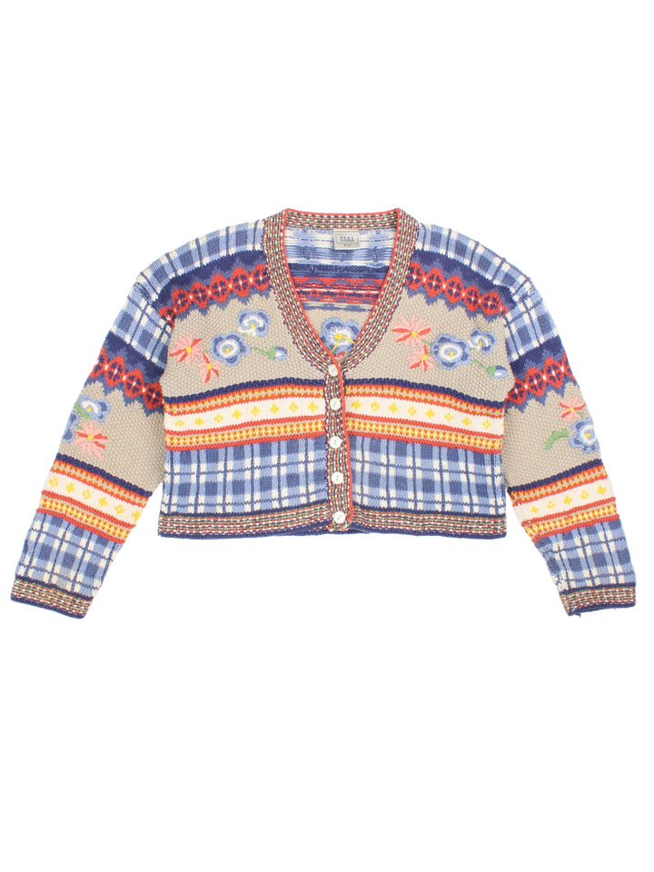 90er-Jahre-Cardigan in verkürzter Länge (Größe M)