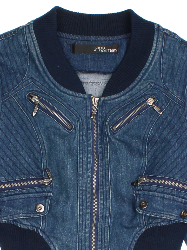 Y2K Jane Norman Denim Jacket (Size XS)