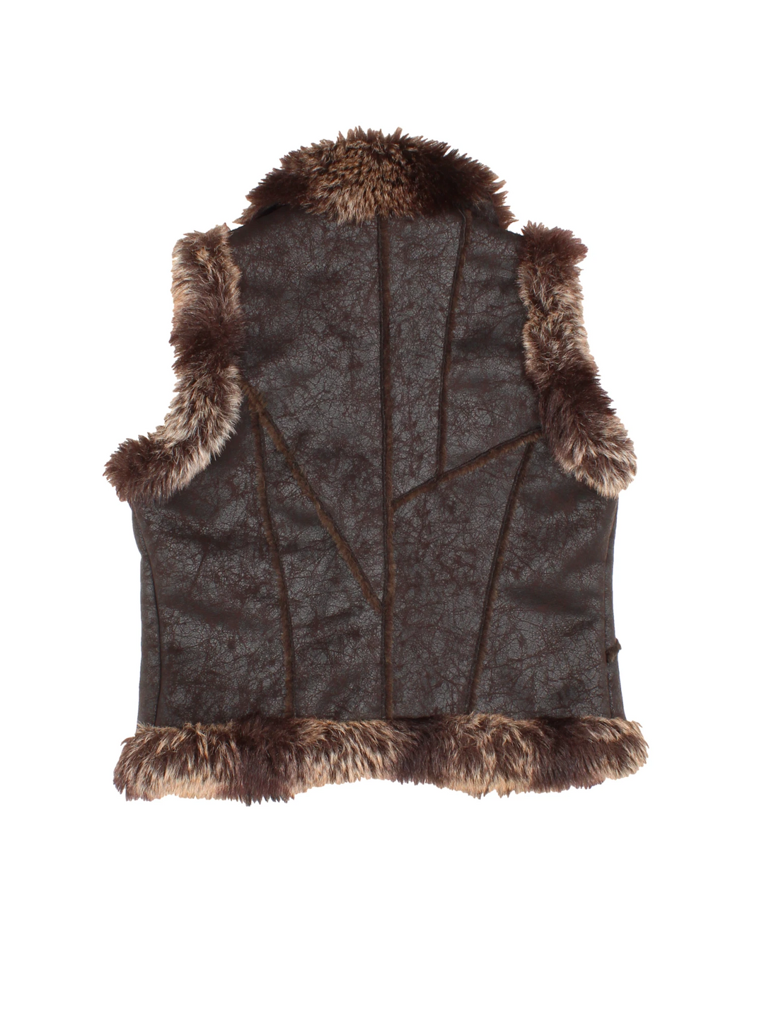 Y2K Faux Fur Gilet (Size XS)
