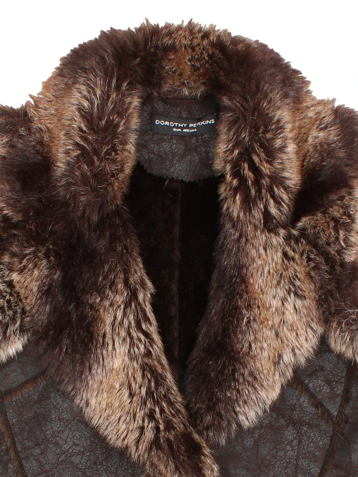 Y2K Faux Fur Gilet (Size XS)