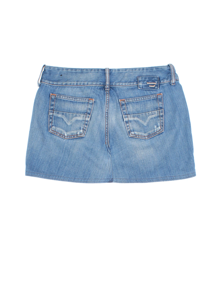 Y2K Diesel Denim Mini Skirt (Size L)