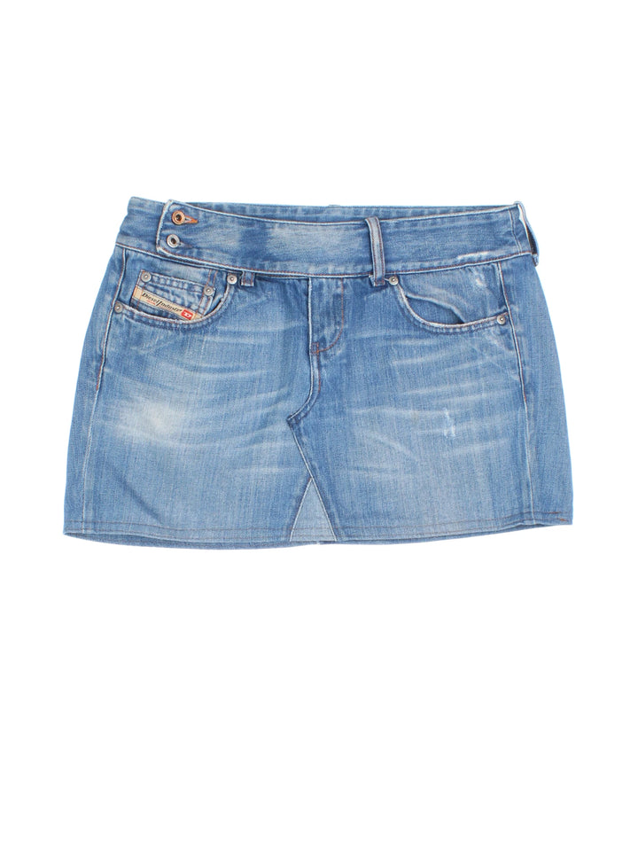 Y2K Diesel Denim Mini Skirt (Size L)