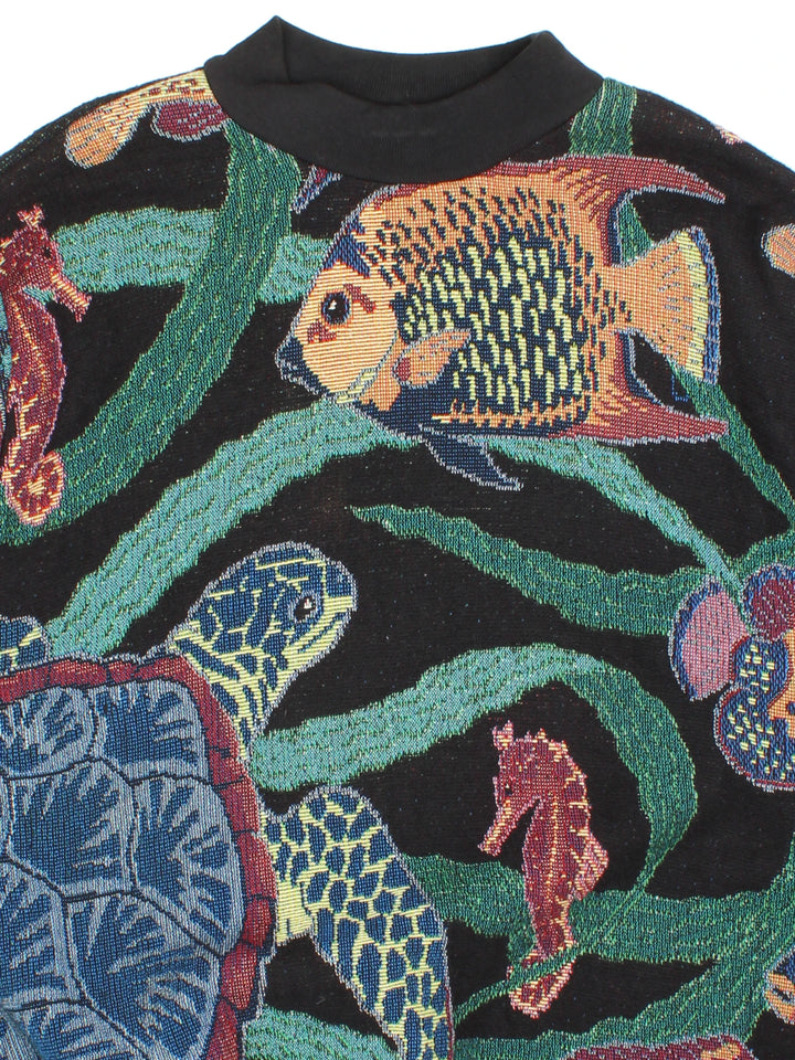 90's Sugar Street Weavers Marine Jumper (Size L)