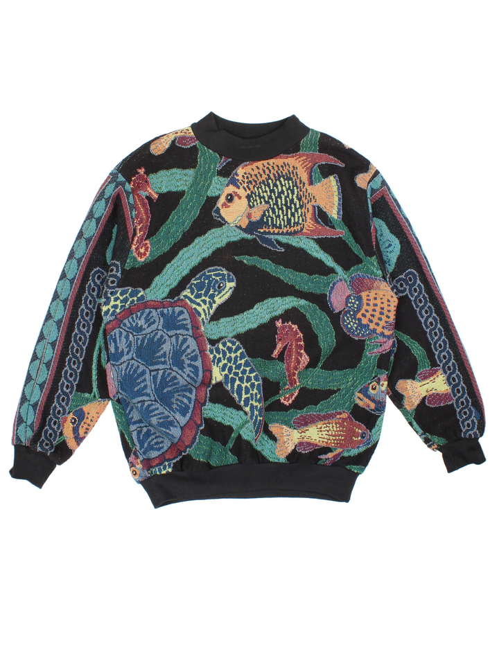 90's Sugar Street Weavers Marine Jumper (Size L)
