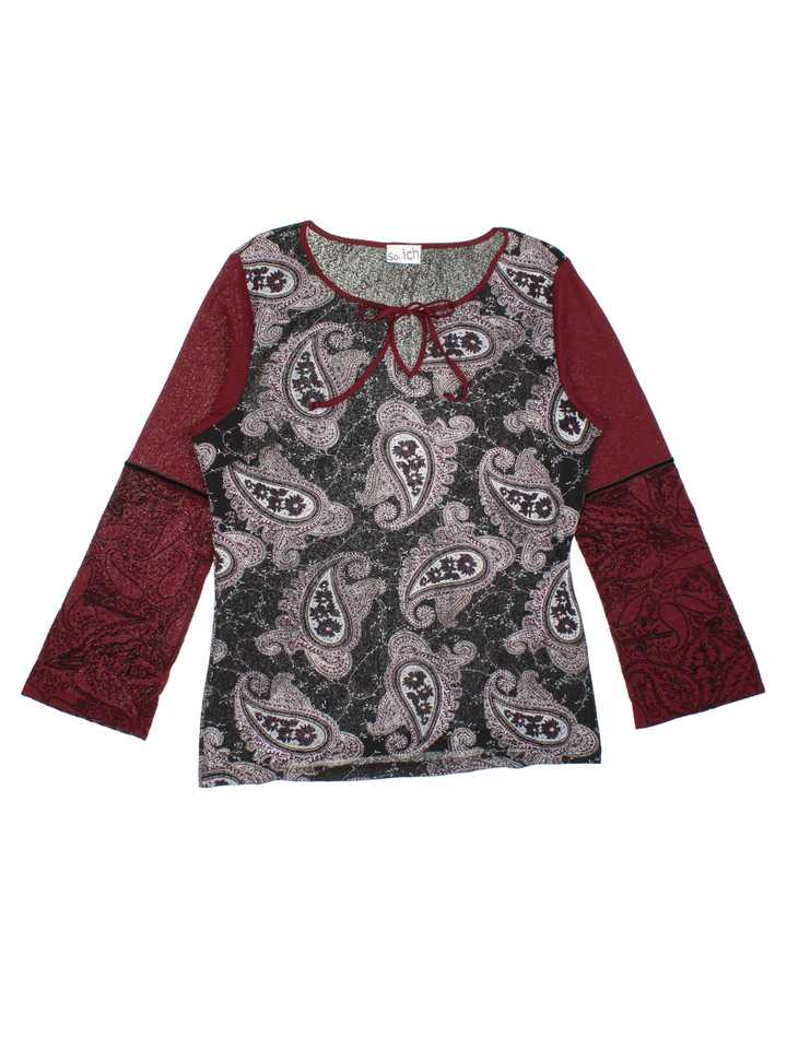 Y2K Paisley Top (Size M)