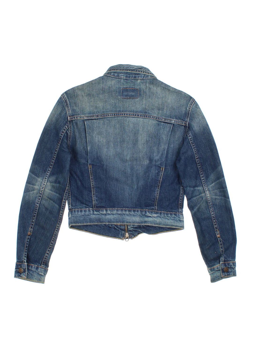 90's Levi Strauss Zip Denim Jacket (Size XXS)