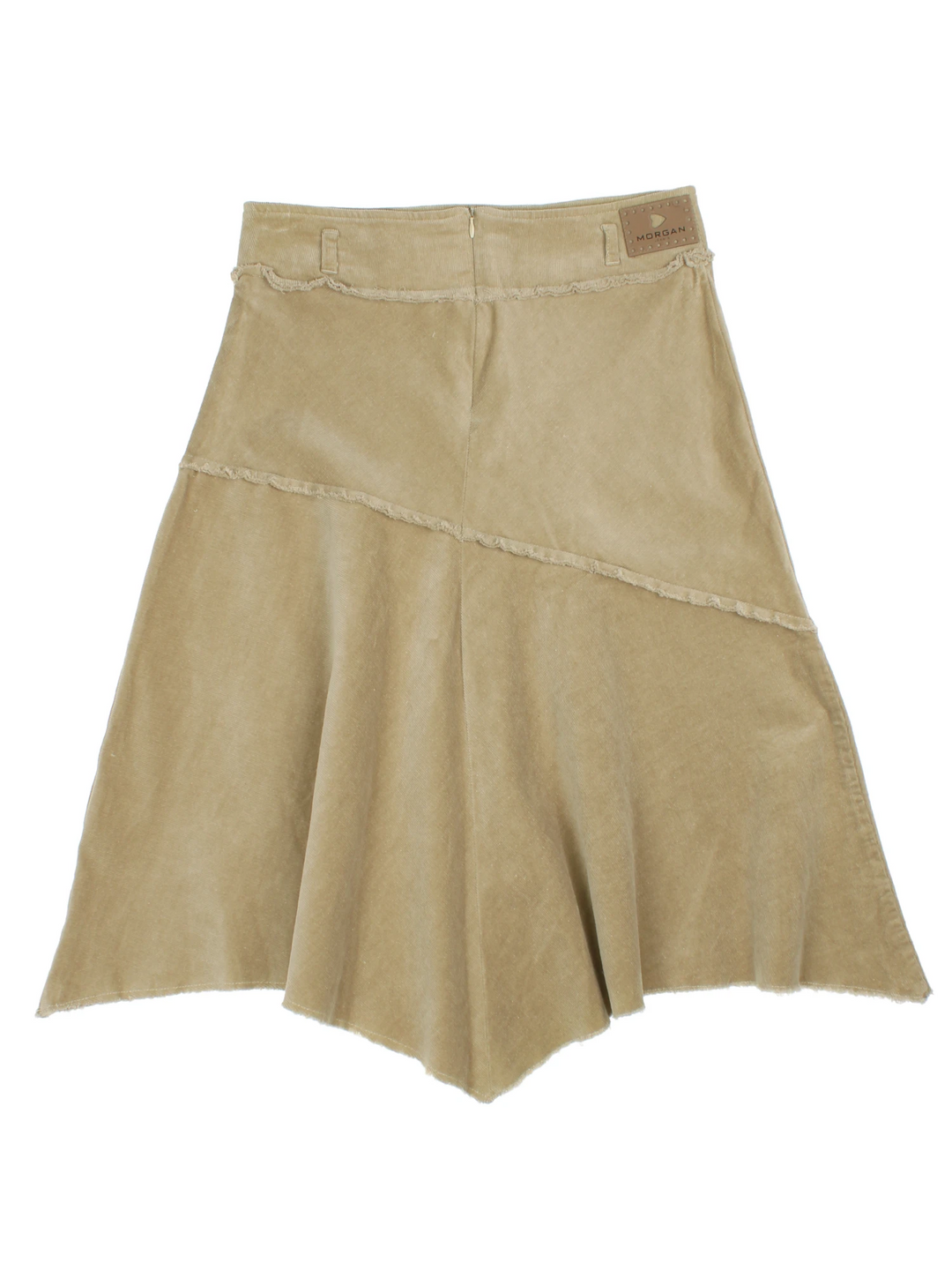 Y2K Asymmetrical Cord Midi Morgan Skirt (Size M)