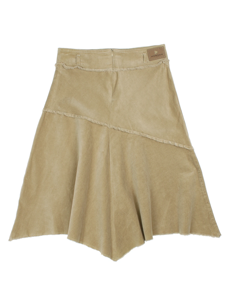 Y2K Asymmetrical Cord Midi Morgan Skirt (Size M)